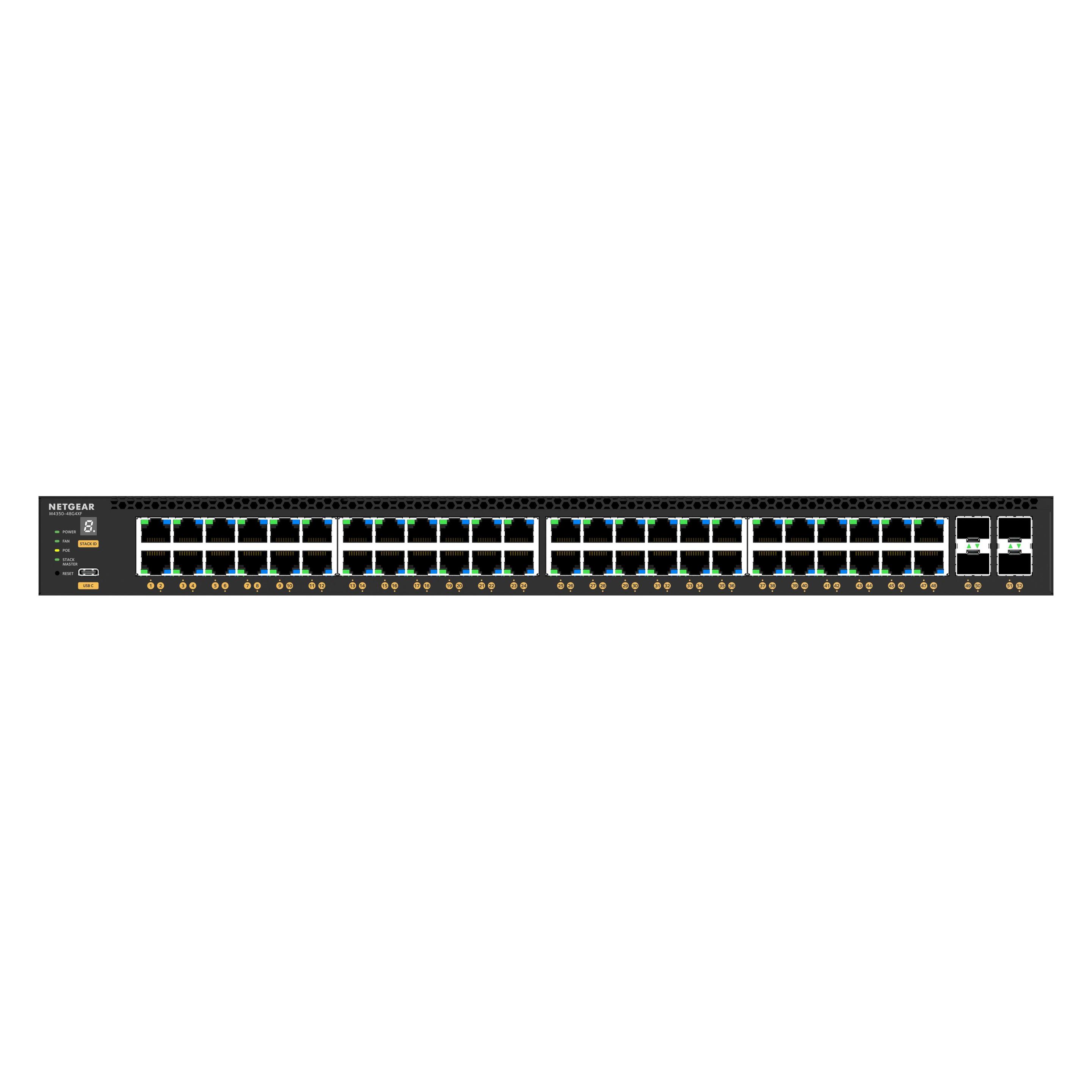 Netgear 52PT M4350-48G4XF Managed Switch (52 Ports) (GSM4352-100NES)