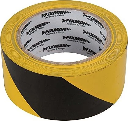 EICHNER Bodenmarkierungsband gelb, schwarz 5,0 cm x 33,0 m