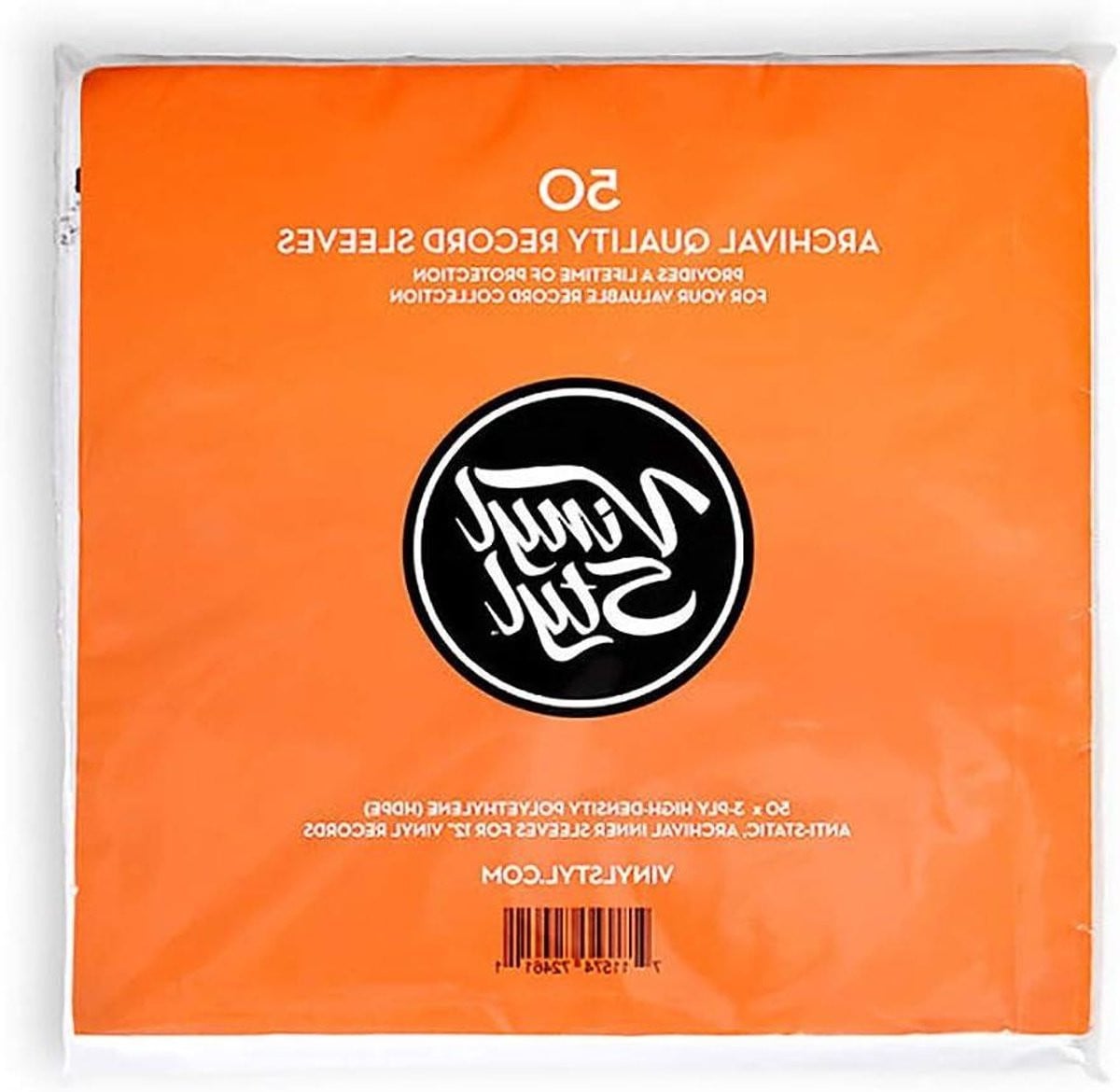 50 stuks Antistatische Vinyl Platenhoezen in Wit
