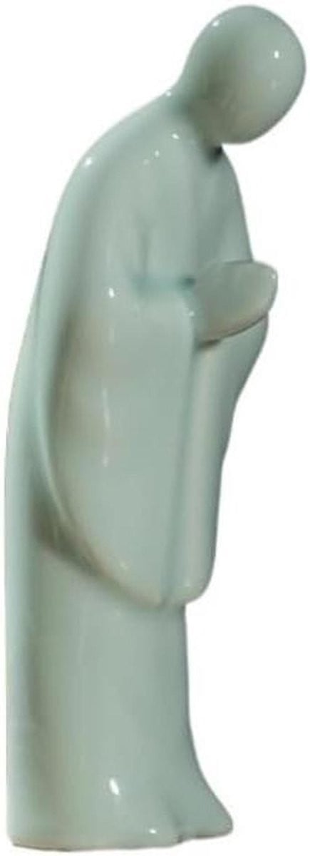 Keramische Boeddha Figuur - Monnik Ornament voor Bureau Decoratie