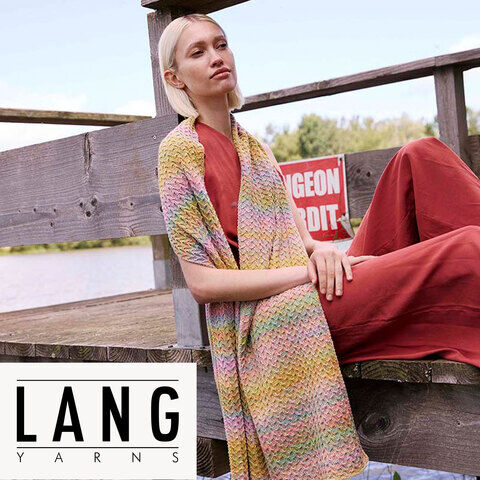 Strickanleitung – Schal "Gia" aus Lang Yarns Illusion