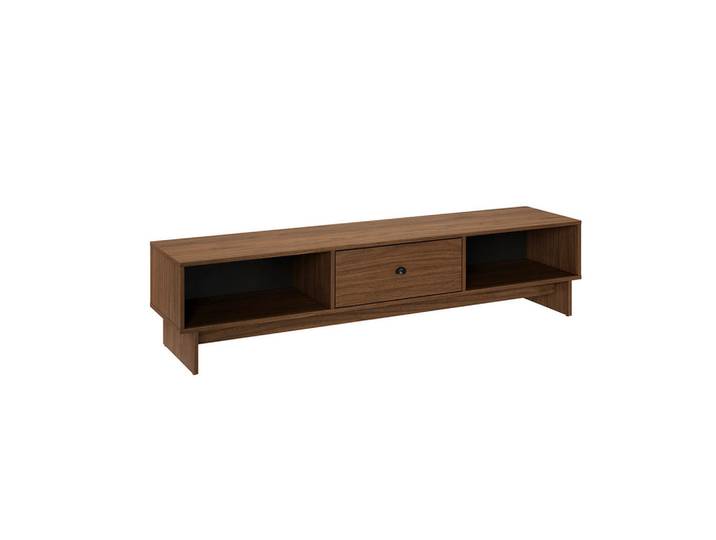 Petits-meubles Tv-Möbel Dunkles Holz, Braun, Holzwerkstoff, 1 Schubladen, 176.4x40.6x40 cm, Wohnzimmer, TV Möbel, Lowboards, Lowboards stehend