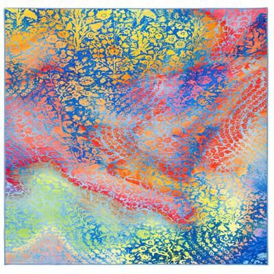 SAFAVIEH Paint Brush Machine Washable Slip Resistant Crisalida Rug
