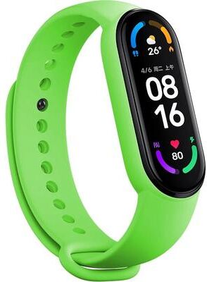 Multisell Products Hub Mi Band Silicone Bracelet, Wristband Accessories For Miband, Xiaomi Band Strap green mi Band 5 6