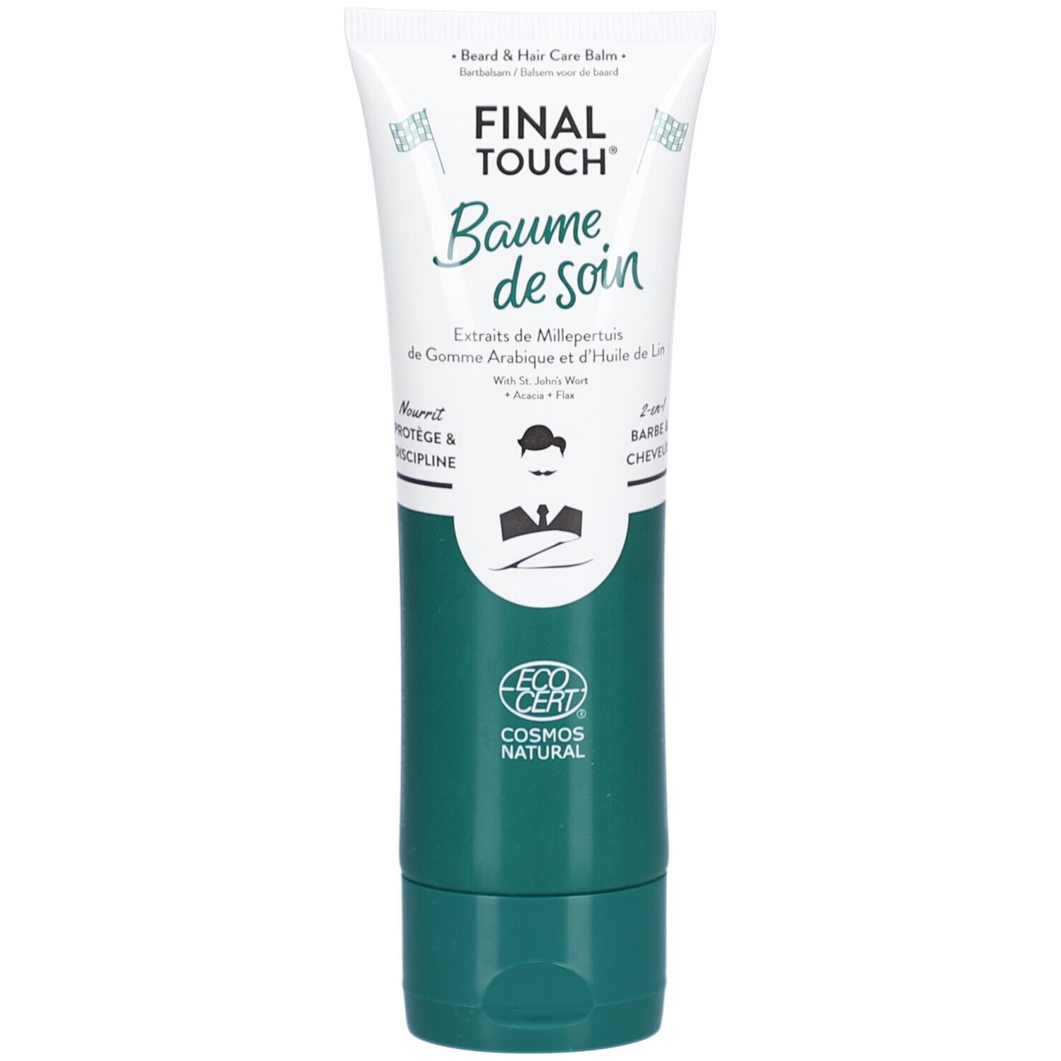 Monsieur Barbier Final Touch Baume DE Soin Barbe & Cheveux - de soin. tube 75 ml Haarbalsam