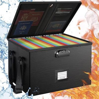 no Fireproof Document Box File Organizer - N/A