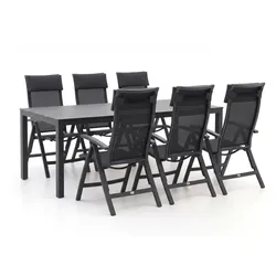 Bellagio Lugo/Menzano 220 cm Gartenmöbel-Set 7-teilig