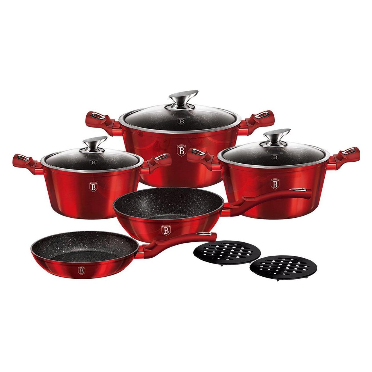 BerlingerHaus Metallic pot set 10 elements (BH/1222) (BH/1222)