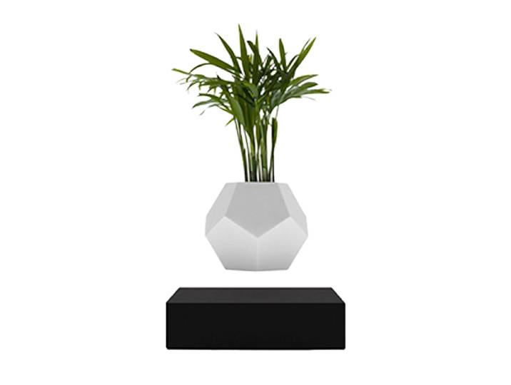 Schwebendes Design Objekt „LYFE Planter“ Schwarz FLYTE
