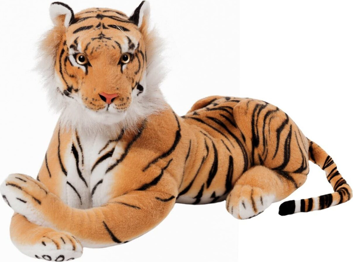 Brubaker Tijger knuffel, bruin, 45 cm
