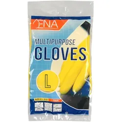Abena ENA Multipurpose Chemikalien Schutzhandschuhe gelb L Gr. 8,5-9 hergestellt aus Gummi Latex, Lebensmittel geeignet