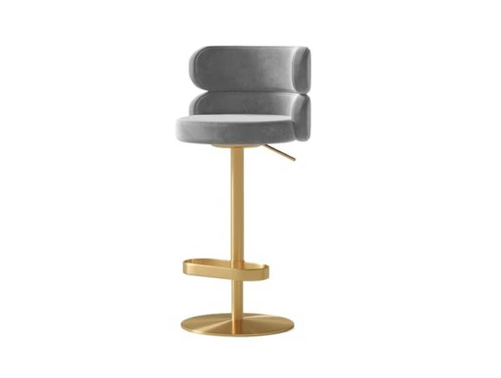 VNCdfhETs Barstuhl Nordische Barhocker, Höhenverstellbare Drehhocker for Hotel Und Zuhause Barhocker(Grey)
