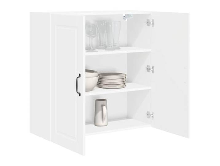 KTHLBRH Küchenschrank 80 x 31 x 80 cm weiß Holz technisch Wandmontage, 3 Einlegeböden, 2 Türen, einfache Reinigung, vielseitige Lagerung