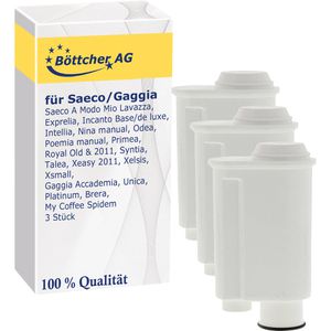 Böttcher-AG Filterpatrone für Kaffeevollautomaten, kompatibel mit Saeco / Gaggia Maschinen, 3 Stück