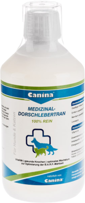 Canina pharma GmbH MEDIZINAL-Dorschlebertran für Hunde und Katzen 500 ml 12522301