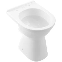 Villeroy & Boch ViCare Flachspül-WC spülrandlos, bodenstehend, mit DirectFlush, Weiß Alpin CeramicPl 4684R0R1