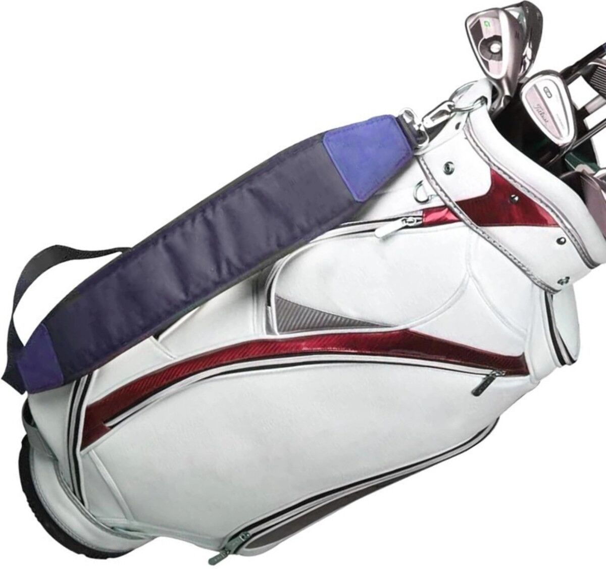 INF Bandoulière pour sac de golf - Bandoulière multifonctionnelle réglable en nylon respirant