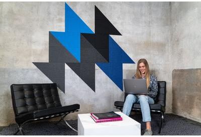 Felt Right Mini Voltage Blues   Sound Dampening Pinnable Tiles