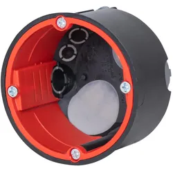 f-tronic 7500042 HW Gerätedose BS2700, Ø 68mm, t=50mm, m. Leitungs- u. Rohreinführung