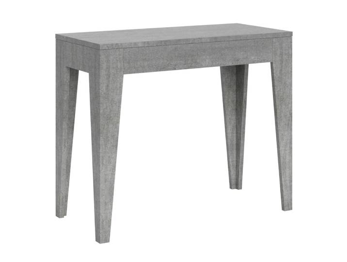 Console extensible 90x42/198 cm effet bois gris béton