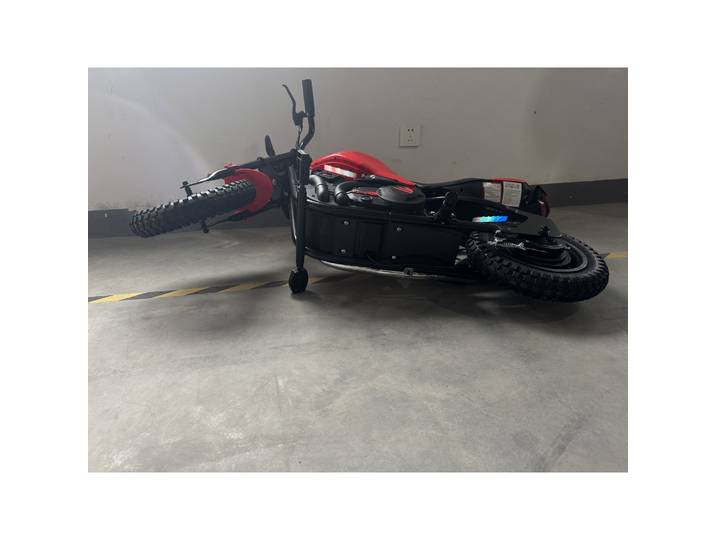 AIYAPLAY Moto Électrique Enfant Harley 24V 180W Pneus Ø30cm Rouge