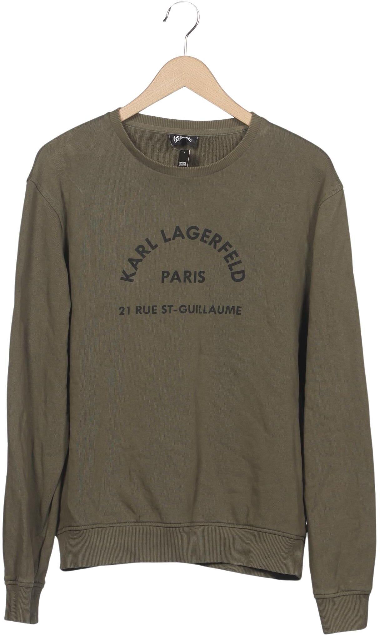 Karl by Karl Lagerfeld Herren Sweater, Grün, Gr. XL, Baumwolle - Second Hand