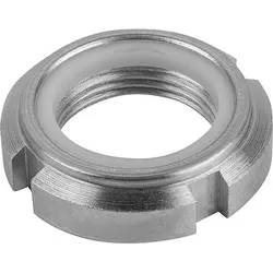 Nutmutter mit Elastic-Stopp D1=M40X1,5 Automatenstahl, Komp Polyamid, D2=56