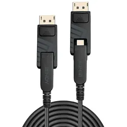 Lindy 38481 DisplayPort-Kabel 20 m Mini DisplayPort Schwarz