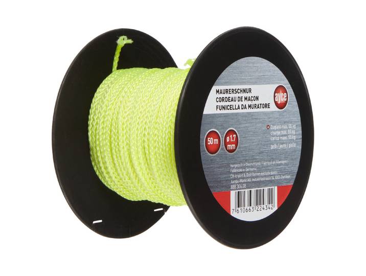 Ayce Maurerschnur Gelb 50 m
