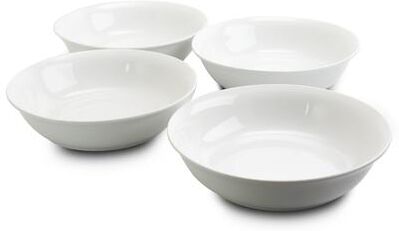 Gibson 4 Piece 8.75 Inch Stoneware Large Pasta Bowls in White