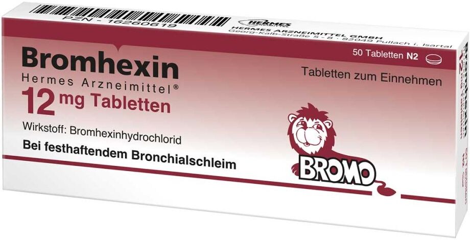 Bromhexin Hermes Arzneimittel 12 mg Tabletten