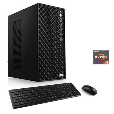 CSL PC "Mystic V24056", schwarz, Microsoft Windows 11 Home (64 Bit), 16 GB RAM 1.000 GB SSD, Desktop-PCs, PC
