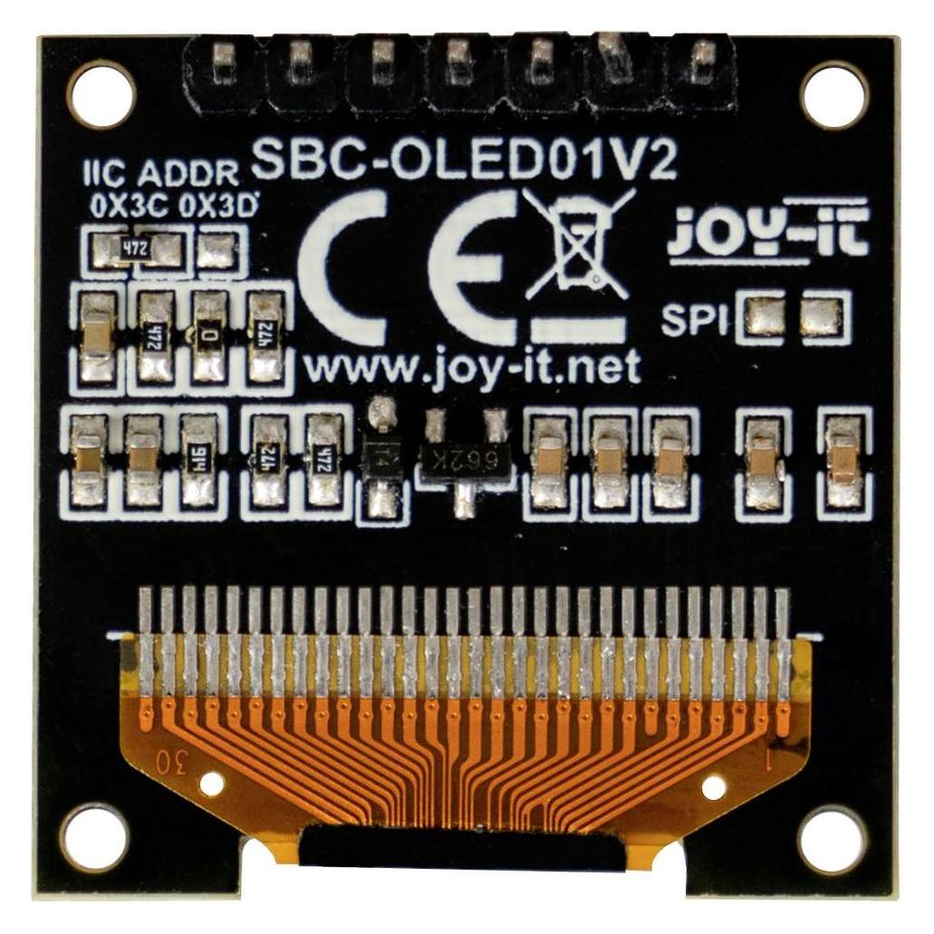 Joy-it SBC-OLED01V2 Display-Modul 2.4 cm (0.96 Zoll) 128 x 64 Pixel (SBC-OLED01V2)
