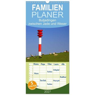 Familienplaner 2027 - Butjadingen Impressionen zwischen Jade und Weser mit 5 Spalten (Wandkalender, 21 x 45 cm) CALVENDO