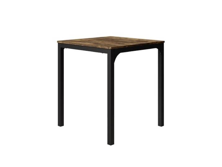 Vicco Esstisch Fyrk, Schwarz/Eiche rustikal, 70 x 70 cm geeignet für Esszimmer, Küche oder überdachte Außenbereiche