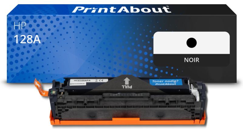 PrintAbout Toner compatible HP 128A (CE320A) - Noir Noir
