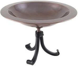 Achla Designs Classic II Birdbath w/Tripod Stand, 12.75 Inch Diameter, Antique Copper