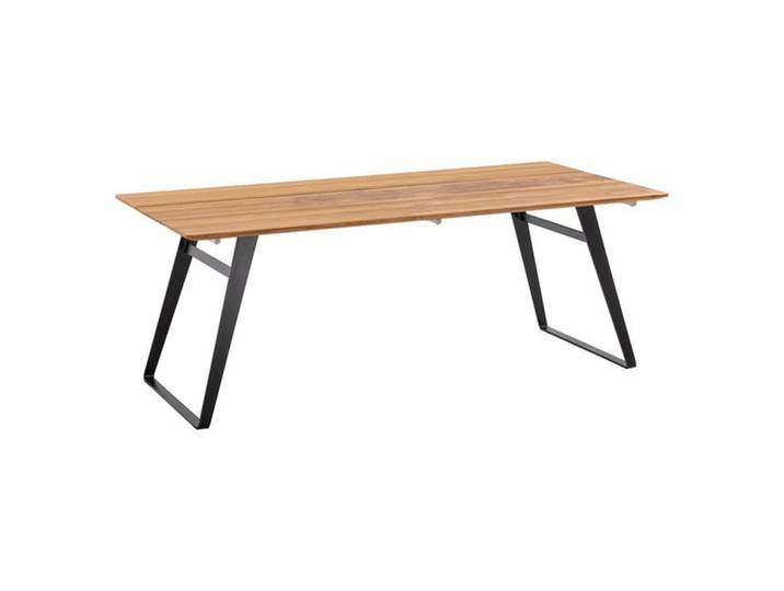 Musterring Portugal Gartentisch 160x95cm Stahl/Teak Schwarz