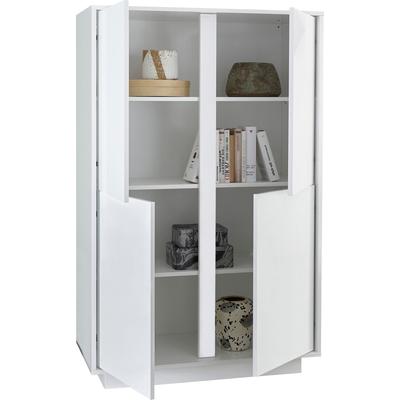 Highboard HOME AFFAIRE "Ice", weiß (weiß hochlglanz lack), Sideboards, Highboard, grifflos