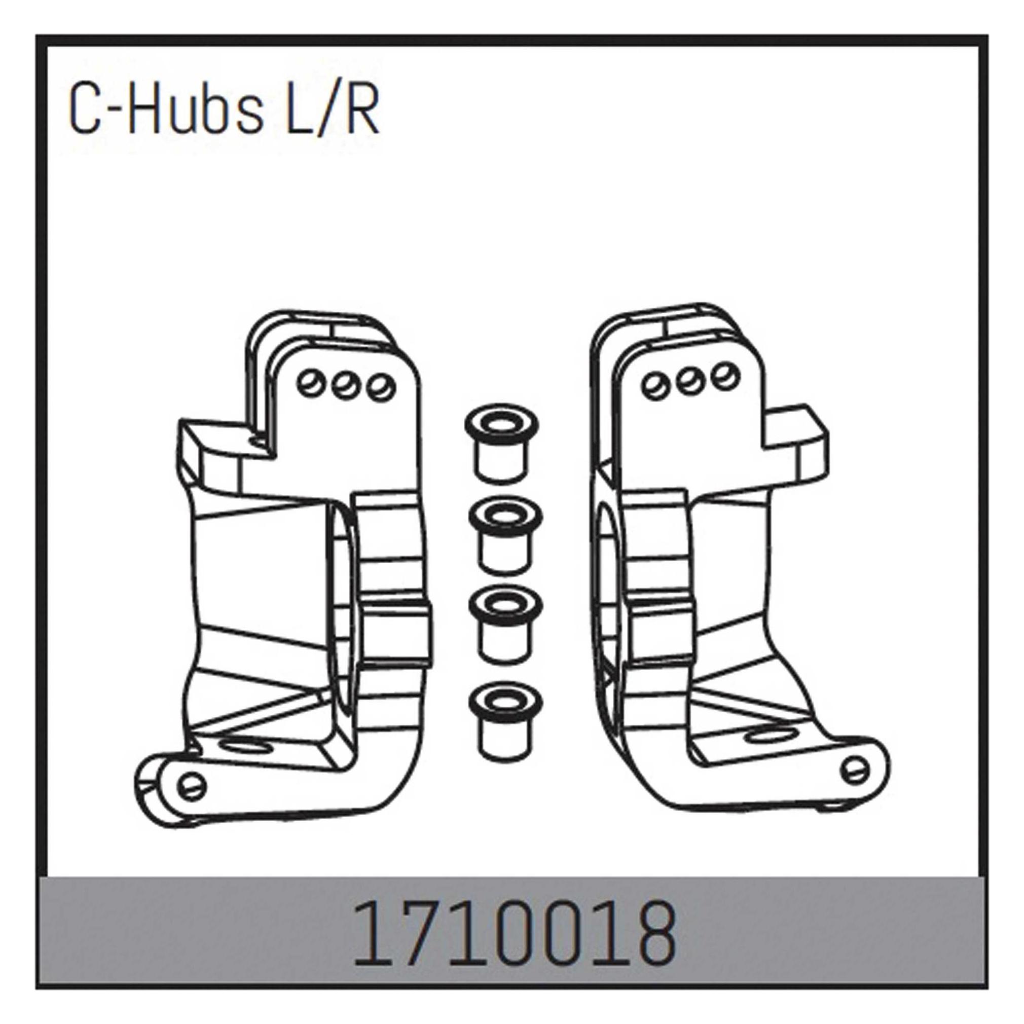 Absima C-Hubs L/R (AB1710018)