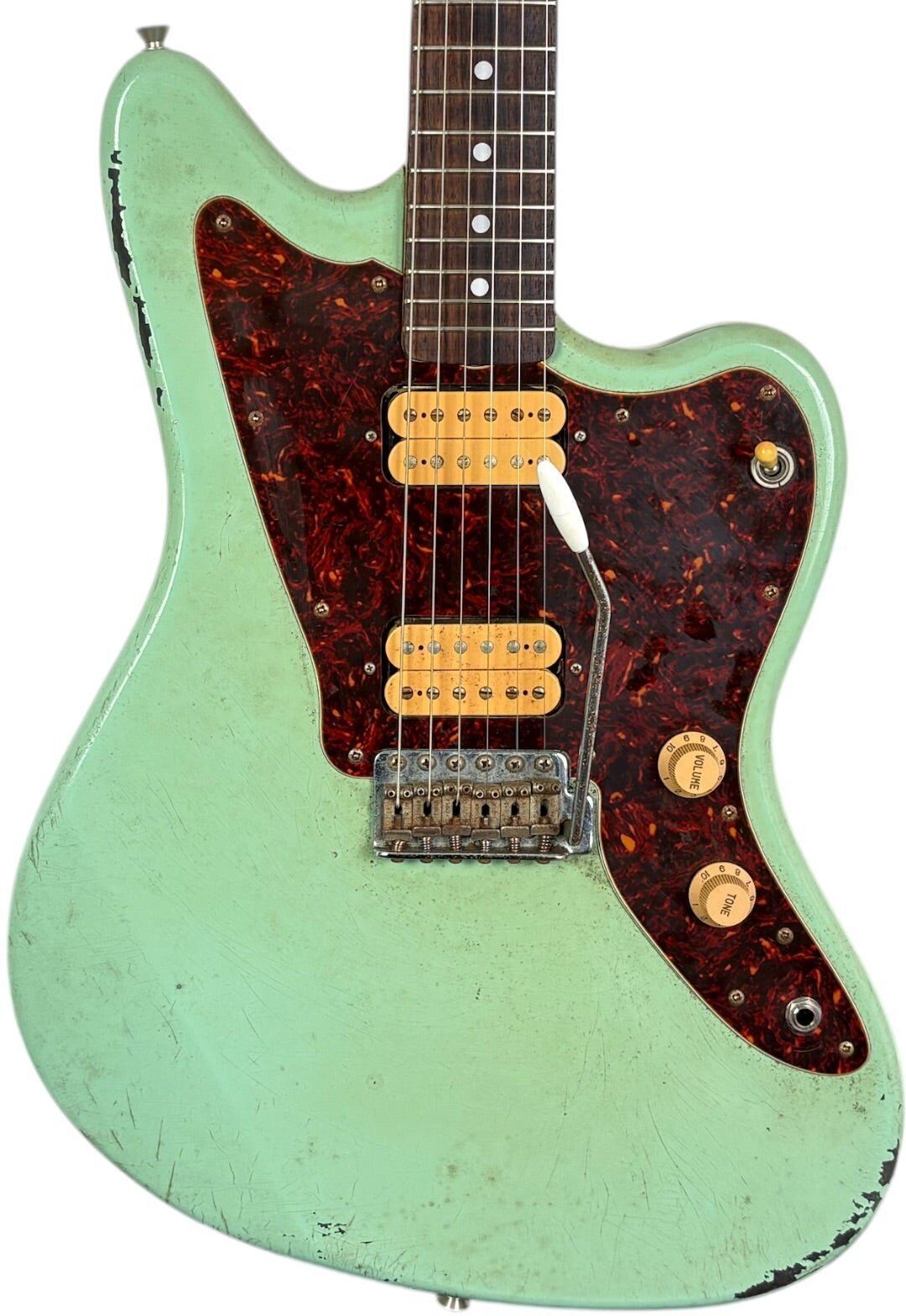 Squier by Fender Vista Series Jagmaster 1997-1998 - Repeinte Sea Foam Green   vert - Refurbished