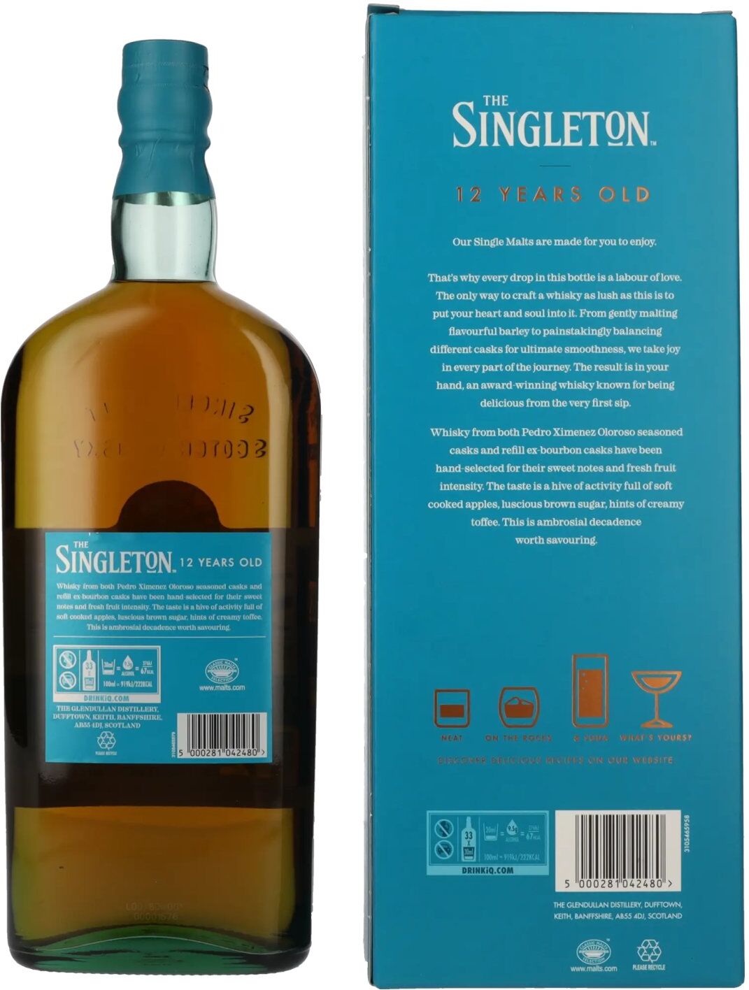 The Singleton of Glendullan The Singleton GLENDULLAN 12 Years Old 40% Vol. 1l in Geschenkbox