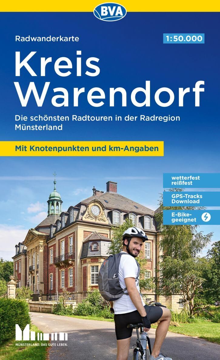 Radwanderkarte BVA Kreis Warendorf 1:50.000, mit Knotenpunkten und km-Angaben, reiß- und wetterfest, GPS-Tracks Download: Die schönsten Radtouren in der Radregion Münsterland (Radwanderkarte 1:50.000) - Preis vom 11.10.2026 15:43:13 h