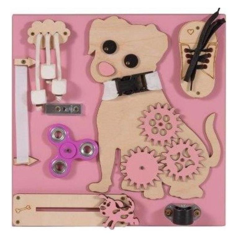 3Toysm Hugo der Hund rosa Manipulationstafel (58216736)