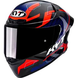KYT TT-Revo Speeding, Integralhelm - Schwarz/Dunkelblau/Rot - L
