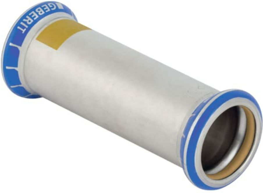 Geberit Gas-Schiebemuffe Mapress d 42mm, f Natur- u. Fl.-Gas, Edelstahl (34113)