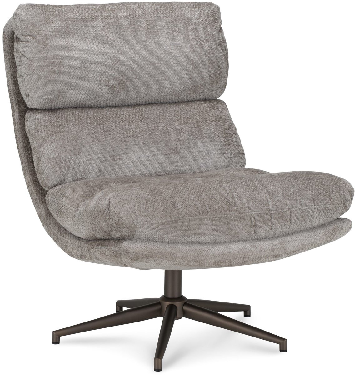 Icon Living Fauteuil Logan - Stof Movie Clay - Poot Bronze 360°