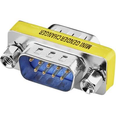 Renkforce Seriell Adapter [1x D-SUB-Stecker 9pol. - 1x D-SUB-Stecker 9pol.] Gelb