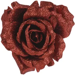 Kunstblume ROSE rot (DT 12x7,50 cm) - DT 12x7,50 cm