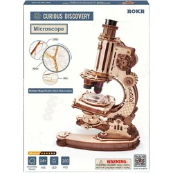 Robotime ROKR ROKR Mikroskop 3D-Holzpuzzle Holz